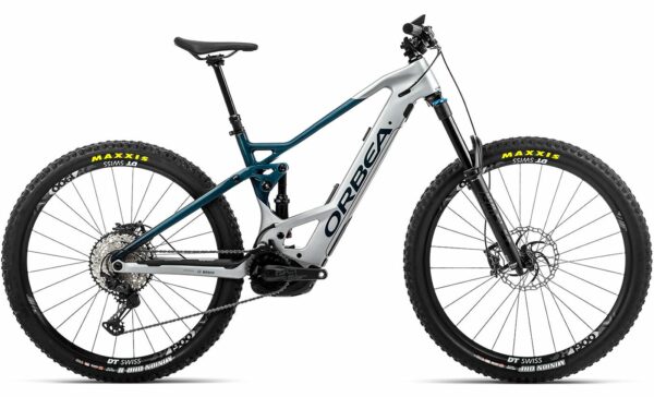 Orbea WILD FS M10 (2022) - 29 Zoll 625Wh 12K Fully - Stone Silver - Jade Green Carbon