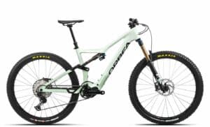 Orbea RISE M10 (2022) - 29 Zoll 360Wh 12K Fully - Sap White - Green Fog (Gloss)