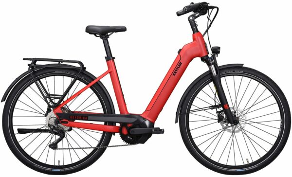 Kettler QUADRIGA CX10 (2022) - 28 Zoll 625Wh 10K Wave - red matt