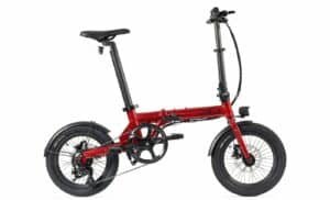 Eovolt City 4Speed (2022) - 16 Zoll 250Wh 4K Faltrad - Burgundy Red