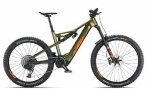 KTM MACINA PROWLER PRESTIGE  (2022) - 28 Zoll 750Wh 12K Fully - frozen moss (orange+black)