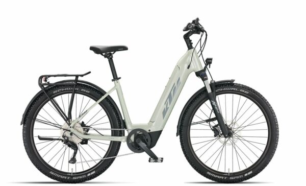 KTM MACINA AERA 571 LFC  (2022) - 27.5 Zoll 500Wh 10K Wave - dew silver (grey+blue)