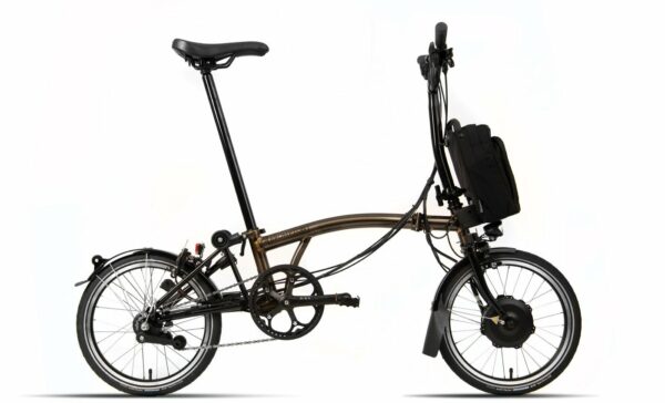 Brompton C-Line Electric Explore M (2022) - 16 Zoll 300Wh 6N Faltrad - Gloss Black Lacquer