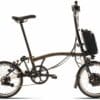 Brompton C-line Electric Explore (2023) - 16 Zoll 300Wh 6N Faltrad - Gloss Black Lacquer