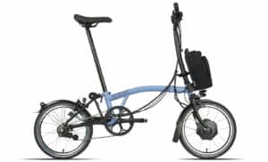 Brompton C-line Electric Explore (2023) - 16 Zoll 300Wh 6N Faltrad - Cloud Blue