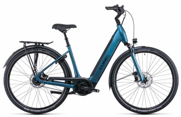 Cube Supreme Hybrid EXC 625 (2022) - 28 Zoll 625Wh 8N Wave - blue n black