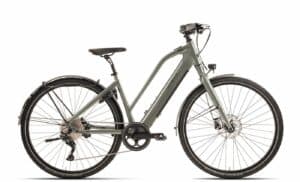 Velo de Ville 6TY Urban (2023) - 28 Zoll 430Wh 11K Trapez - Eucalyptus Green