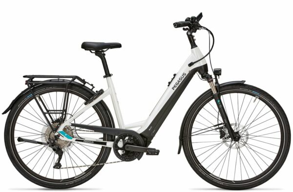 PEGASUS Premio Evo 10 Lite 750 (2022) - 28 Zoll 750Wh 10K Wave - metallic off-white/black matt